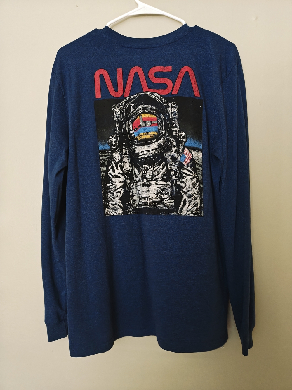 Fifth Sun Navy Tee with Red Neck Trim